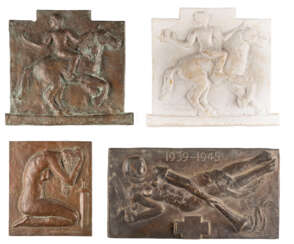 Sammlung von vier Reliefs