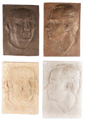 Sammlung von neun Reliefs mit Portraits