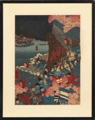 Utagawa Toyokuni II.: Schlachtenszene