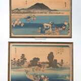 Utagawa Hiroshige: 2 Blätter aus "Die 5 - photo 1