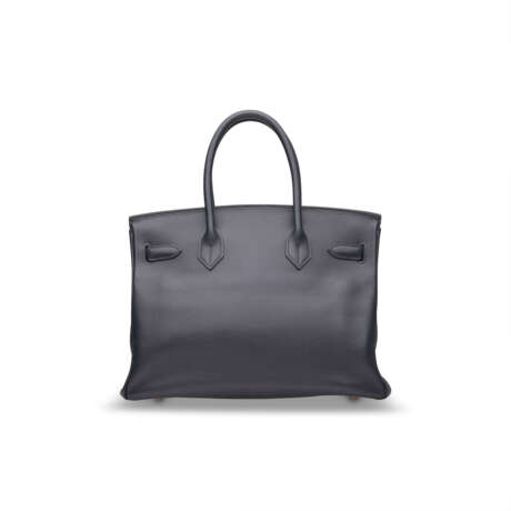 A BLEU INDIGO EPSOM LEATHER BIRKIN 30 WITH PALLADIUM HARDWARE - фото 5