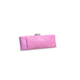 A MATTE PINK PYTHON CLUTCH WITH PINK CRYSTAL CLASP - фото 2
