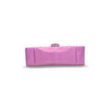 A MATTE PINK PYTHON CLUTCH WITH PINK CRYSTAL CLASP - photo 3