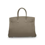 AN ÉTOUPE TOGO LEATHER BIRKIN 35 WITH PALLADIUM HARDWARE - Foto 3