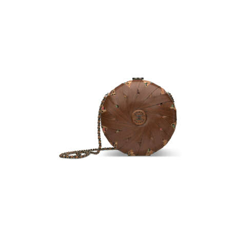 A RUNWAY HAVANA BY NIGHT ROUND CLUTCH BAG WITH RUTHÉNIUM HARDWARE - photo 1