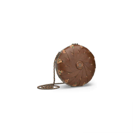 A RUNWAY HAVANA BY NIGHT ROUND CLUTCH BAG WITH RUTHÉNIUM HARDWARE - Foto 2
