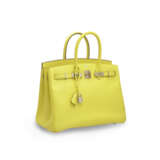 A LIME EPSOM LEATHER BIRKIN 35 WITH PALLADIUM HARDWARE - Foto 2