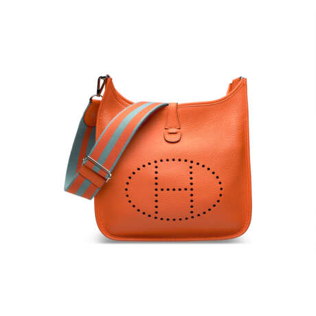 AN ORANGE POPPY CLÉMENCE LEATHER EVELYNE AMAZONE 29 WITH PALLADIUM HARDWARE - фото 1