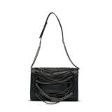 A BLACK CALFSKIN LEATHER EXTRA LARGE ENCHAINED BOY BAG WITH RUTHÉNIUM HARDWARE - Foto 5