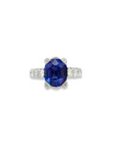 ANELLO CON ZAFFIRO E DIAMANTI, CHANTECLER