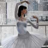 Ballerina the winter dance Öl auf Leinwand Realismus Litauen 2021 - Foto 1