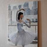 Ballerina the winter dance Öl auf Leinwand Realismus Litauen 2021 - Foto 3