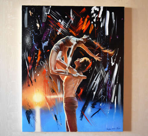 Fallen in love with dance Oil on canvas Realism Lithuania 2022 - photo 2