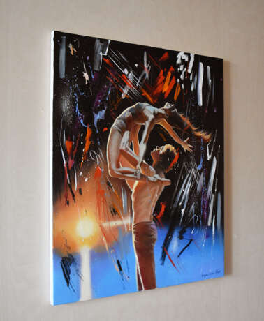 Fallen in love with dance Oil on canvas Realism Lithuania 2022 - photo 4