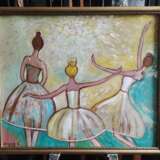 Oil painting “Ballet. Ballerinas (1)”, Fiberboard, Paintbrush, балет, Ukraine, 2022 - photo 1