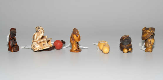 Lot: 6 Netsuke - Foto 5