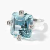 Aquamarin-Brillant-Ring - Foto 1