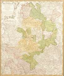 Landkarte Westfalen.