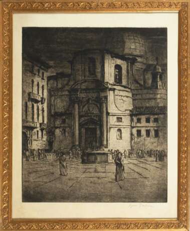 Paulsen, Ingwer: Ansicht Rom mit Kirche - Foto 2