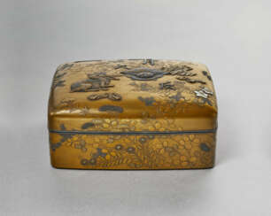 A LACQUER BOX AND COVER
