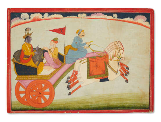 A ILLUSTRATION FROM A RUKMINI HARAN SERIES: KRISHNA ON THE ROAD TO KUNDINAPURA - photo 1