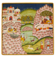 AN ILLUSTRATION TO A SHIVA RAHASYA SERIES: SHIVA PLAYING SPORTS IN THE SACRED MOUNTAINS
