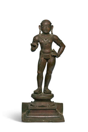 A BRONZE FIGURE OF MURUGAN AS PALANI ANDAWAR - photo 1