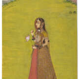 A PORTRAIT OF A LADY HOLDING A LOTUS - photo 1