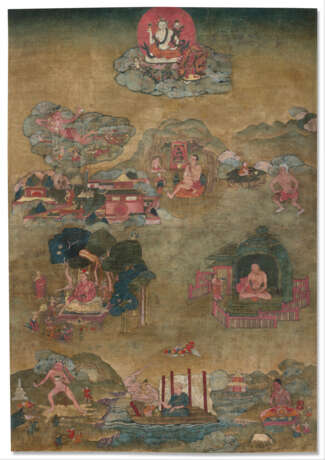 A PAINTING OF INDIAN SIDDHAS FROM THE ABHAYADATTA SHRI MAHASIDDHA SYSTEM - photo 1
