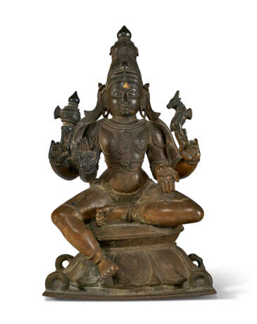 A BRONZE FIGURE OF SHIVA - photo 1