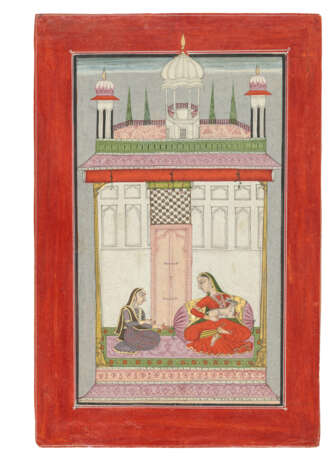 AN ILLUSTRATION FROM A RAGAMALA SERIES: DHANASRI RAGINI - фото 1