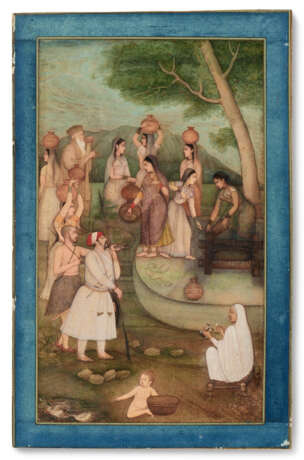 A PAINTING OF WOMEN AT THE WELL - photo 1