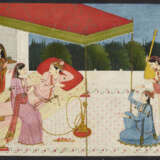 A PAINTING OF A PRINCE AND CONSORT ENTERTAINED WITH A NAUTCH - Foto 1