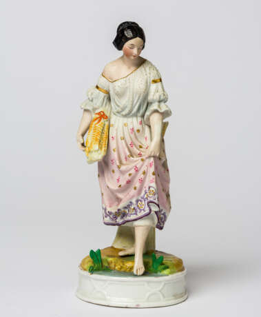 A RUSSIAN PORCELAIN FIGURE SHOWING THE PERSONIFICATION OF SPRING - photo 1