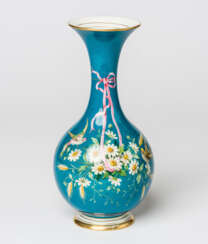 RARE RUSSIAN VASE WITH FLORAL MOTIFS