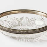 A RUSSIAN CRYSTAL BOWL WITH A SILVER RIM - фото 1