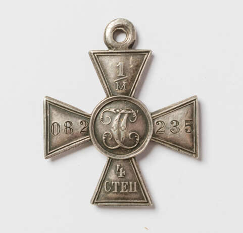 A RUSSIAN ST. GEORGE CROSS OF THE 4TH DEGREE (NO. 1082235) - Foto 1
