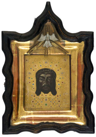 A RUSSIAN GOLDGROUND ICON SHOWING THE MANDYLION OF CHRIST - photo 1