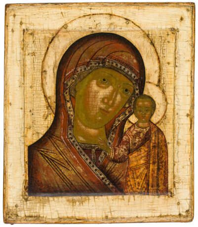 A RUSSIAN ICON SHOWING THE MOTHER OF GOD KAZANSKAYA - фото 1