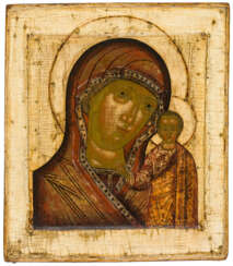 A RUSSIAN ICON SHOWING THE MOTHER OF GOD KAZANSKAYA