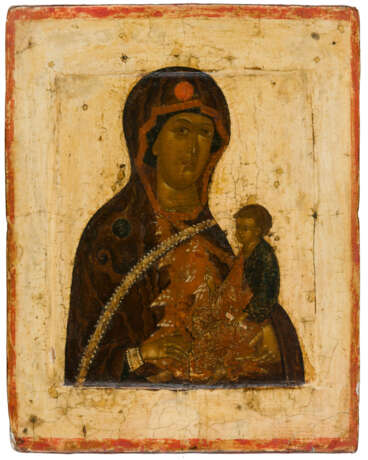 AVERY RARE RUSSIAN ICON OF HIGH MUSEUM QUALITY SHOWING THE MOTHER OF GOD STONE NOT HEWN BY MAN' - фото 1