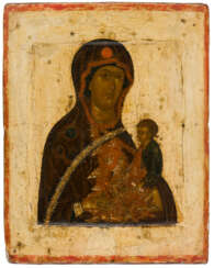 AVERY RARE RUSSIAN ICON OF HIGH MUSEUM QUALITY SHOWING THE MOTHER OF GOD STONE NOT HEWN BY MAN'