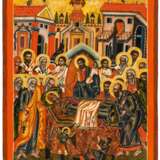 A LARGE GREEK ICON SHOWING THE DORMITION OF THE MOTHER OF GOD - photo 1
