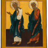 A VERY LARGE RUSSIAN ICON SHOWING THE HOLY PATRIARCHS ADAM AND ABRAHAM - Foto 1