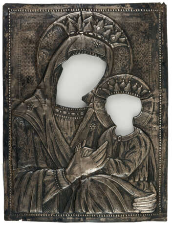 A GREEK SILVEROKLAD OF THE MOTHER OF GOD - фото 1