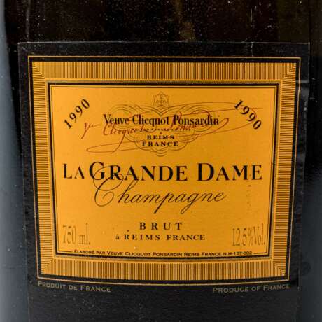 VEUVE CLICQUOT PONSARDIN 1 Flasche LA GRANDE DAME 1990 - фото 2