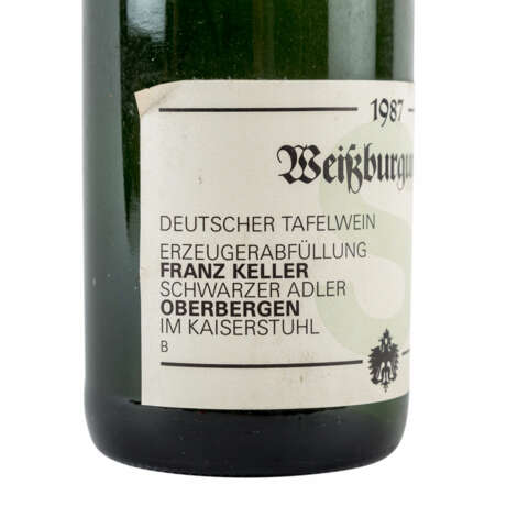 FRANZ KELLER 1 Flasche WEIßBURGUNDER 1987 - Foto 3