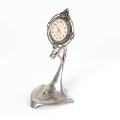 Silberne Taschenuhr mit Jugendstil-Uhrs