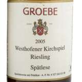 GROEBE 2 Flaschen WESTHOFENER AULERDE RIESLING 2013 / KIRCHSPIEL RIESLING SPÄTLESE 2005 - фото 3