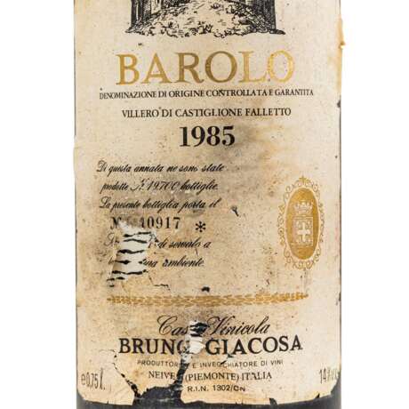BRUNO GIACOSA BAROLO 1 Flasche VILLERO DI CASTIGLIONE FALLETTO 1985 - photo 2